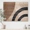 Designart - Abstract Shapes in Terracotta and Ivory Shapes III - Modern Print on Natural Pine Wood